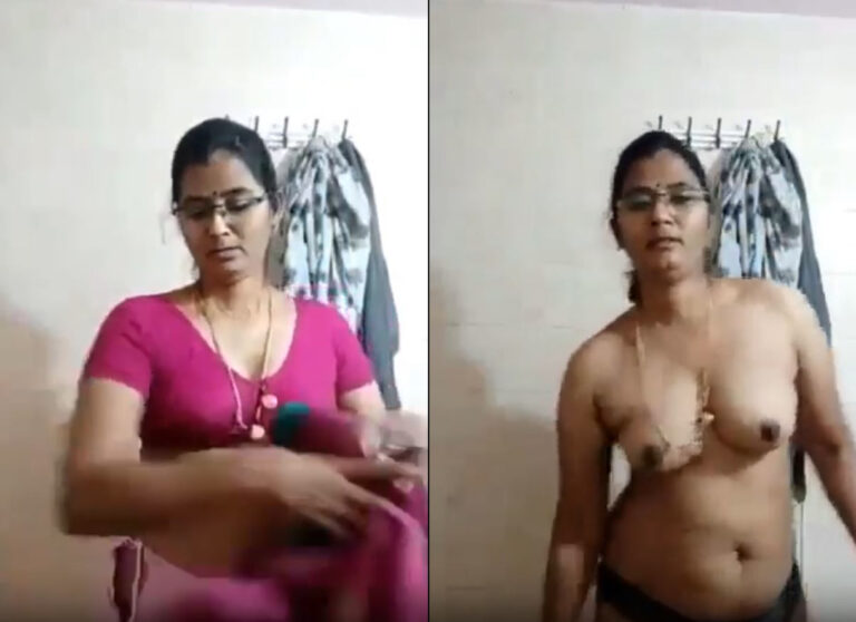 கல்லூரி டீச்சர் ஆண்டி சாரி கழற்றுகிறாள்