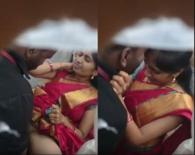 சாரியில் ரொமான்ஸ் நடத்தும் செக்ஸ் படம்